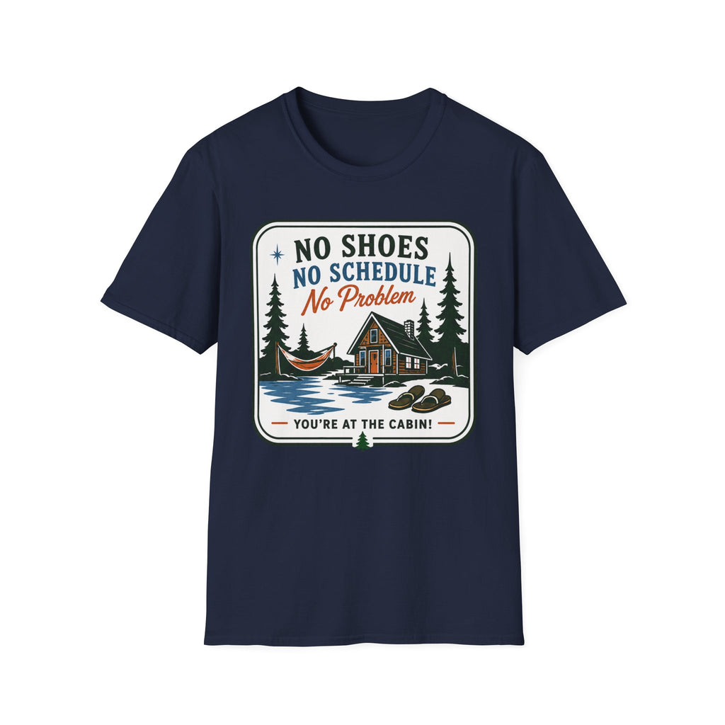 No Shoes No Schedule No Problem Graphic Tee