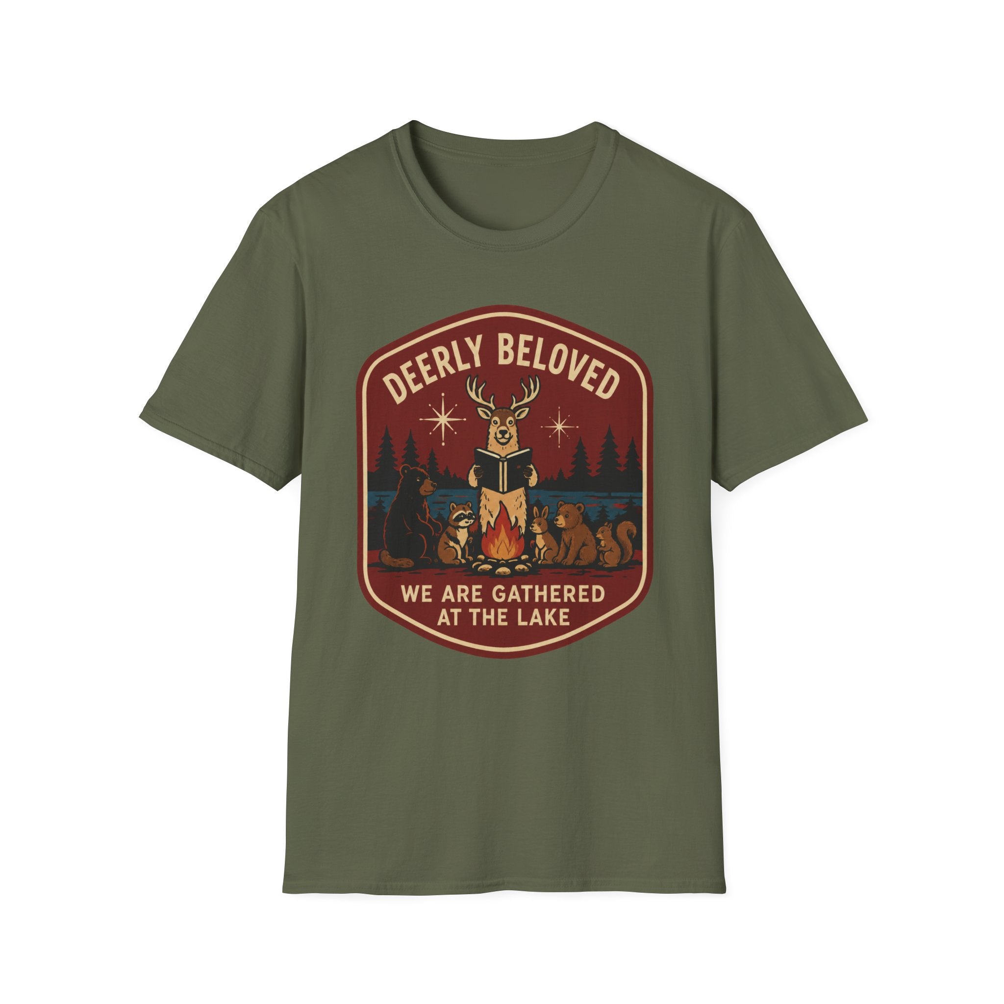 Deerly Beloved We Are Gathered at the Lake Graphic Tee