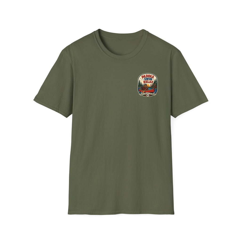 Paddle, Drift & Relax Graphic Badge Tee