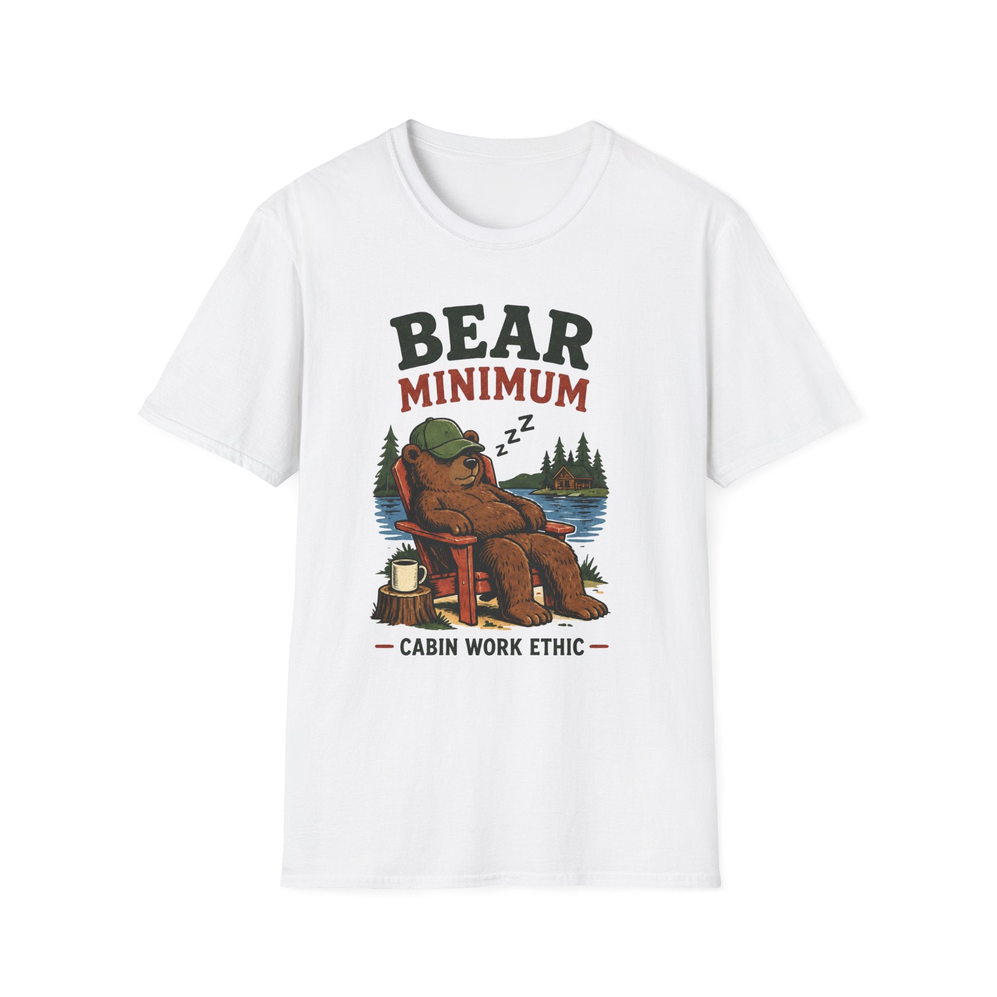 Bear Minimum Cabin Work Ethic Graphic Tee