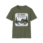 No Shoes No Schedule No Problem Graphic Tee