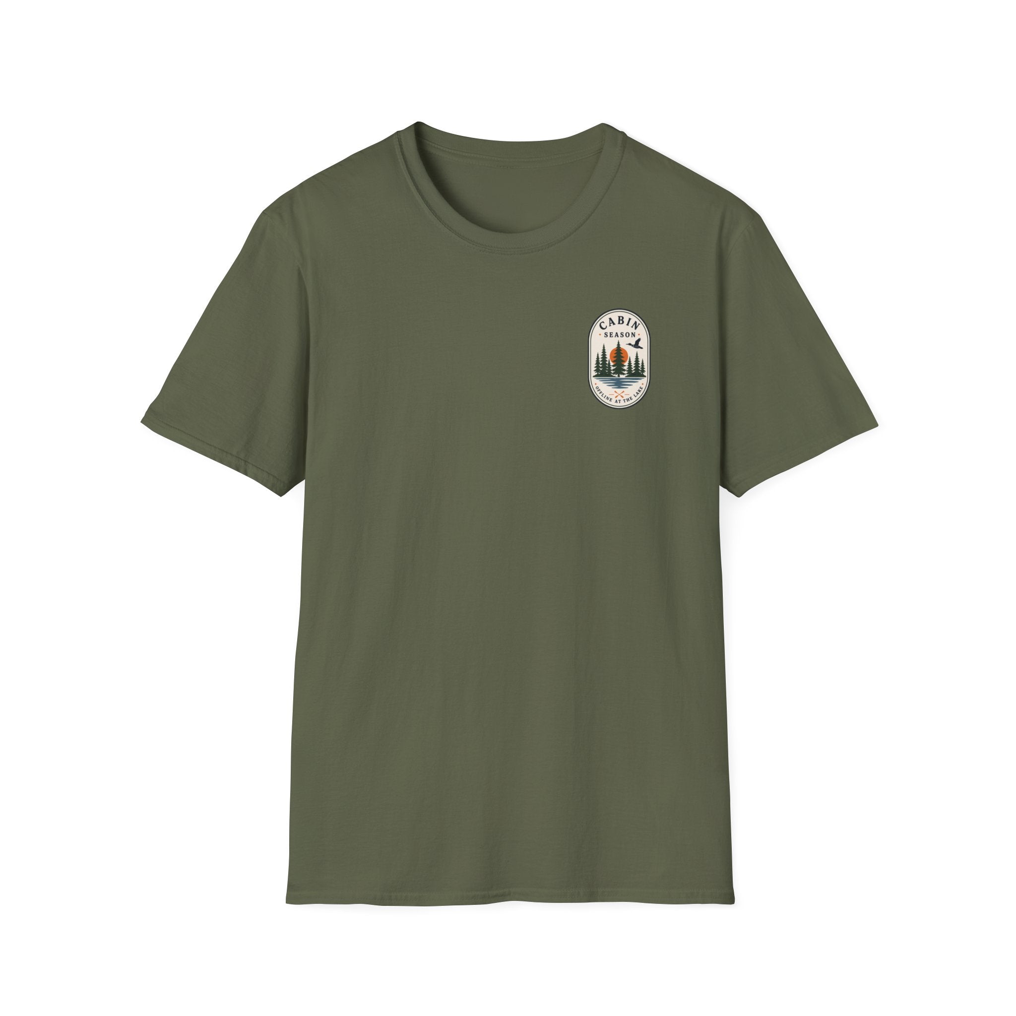 Cabin Retreat Graphic Badge Tee