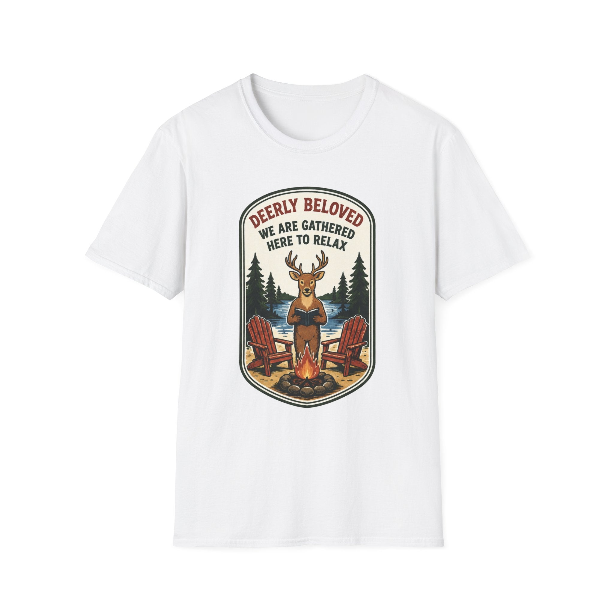 Deerly Beloved We Are Gathered Here to Relax Graphic Tee