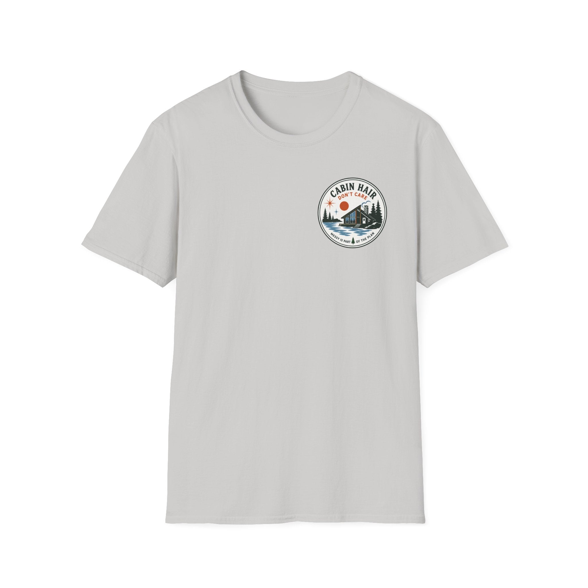 Cabin Hair Don't Care Graphic Badge Tee