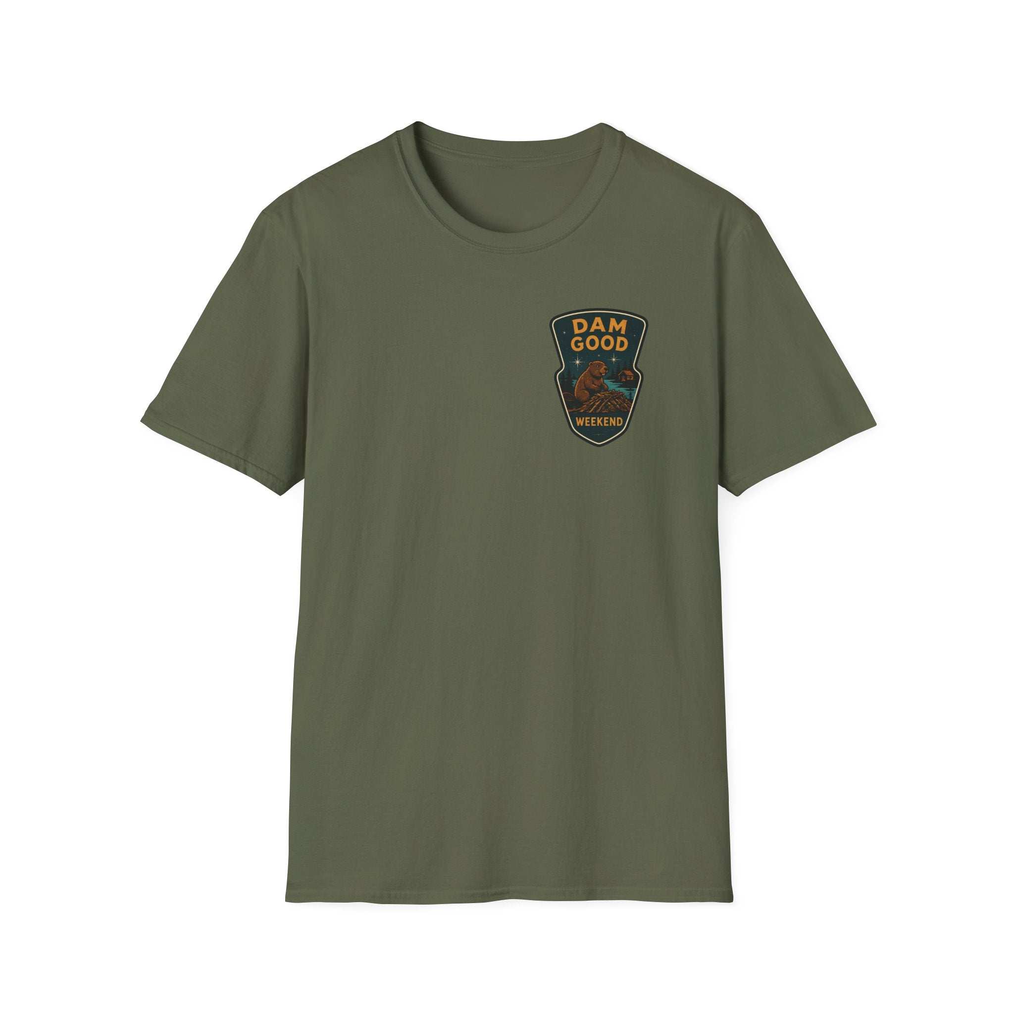 Dam Good Weekend Graphic Badge Tee