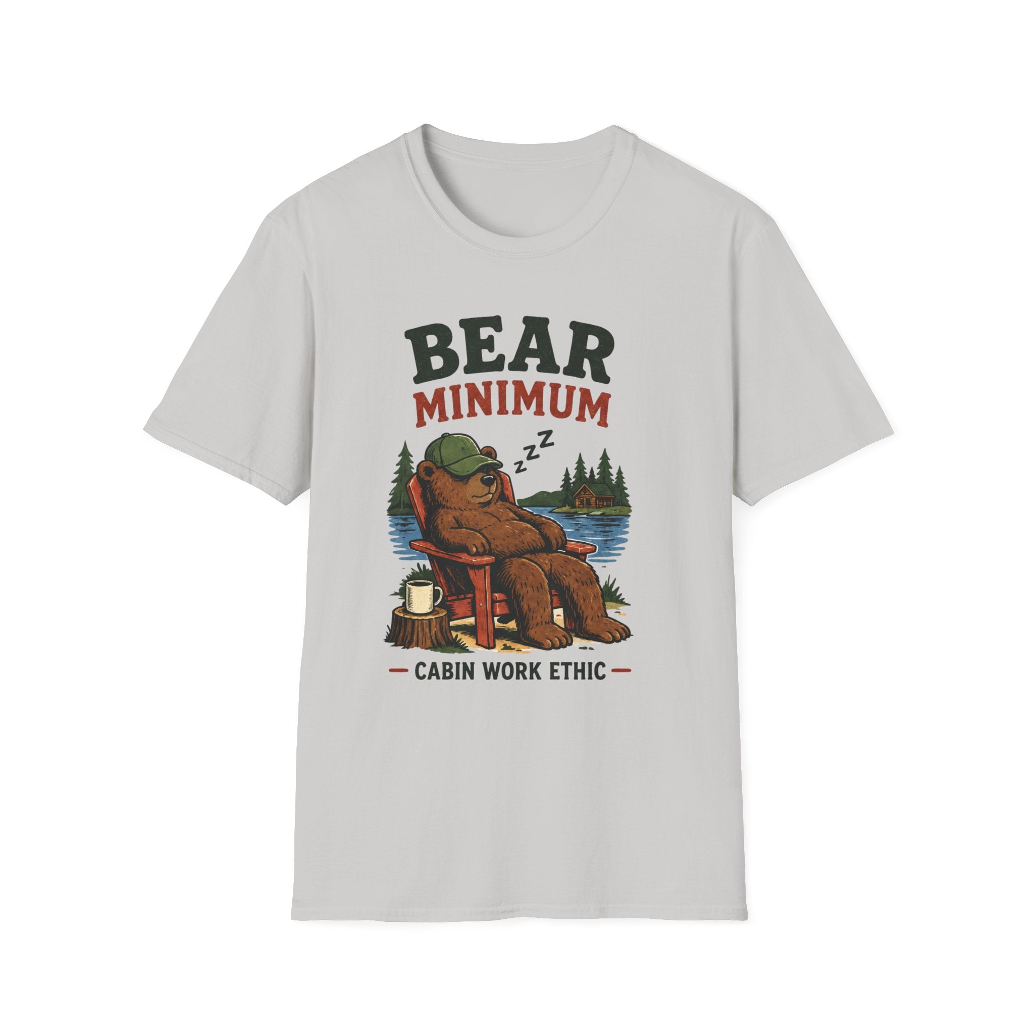 Bear Minimum Cabin Work Ethic Graphic Tee