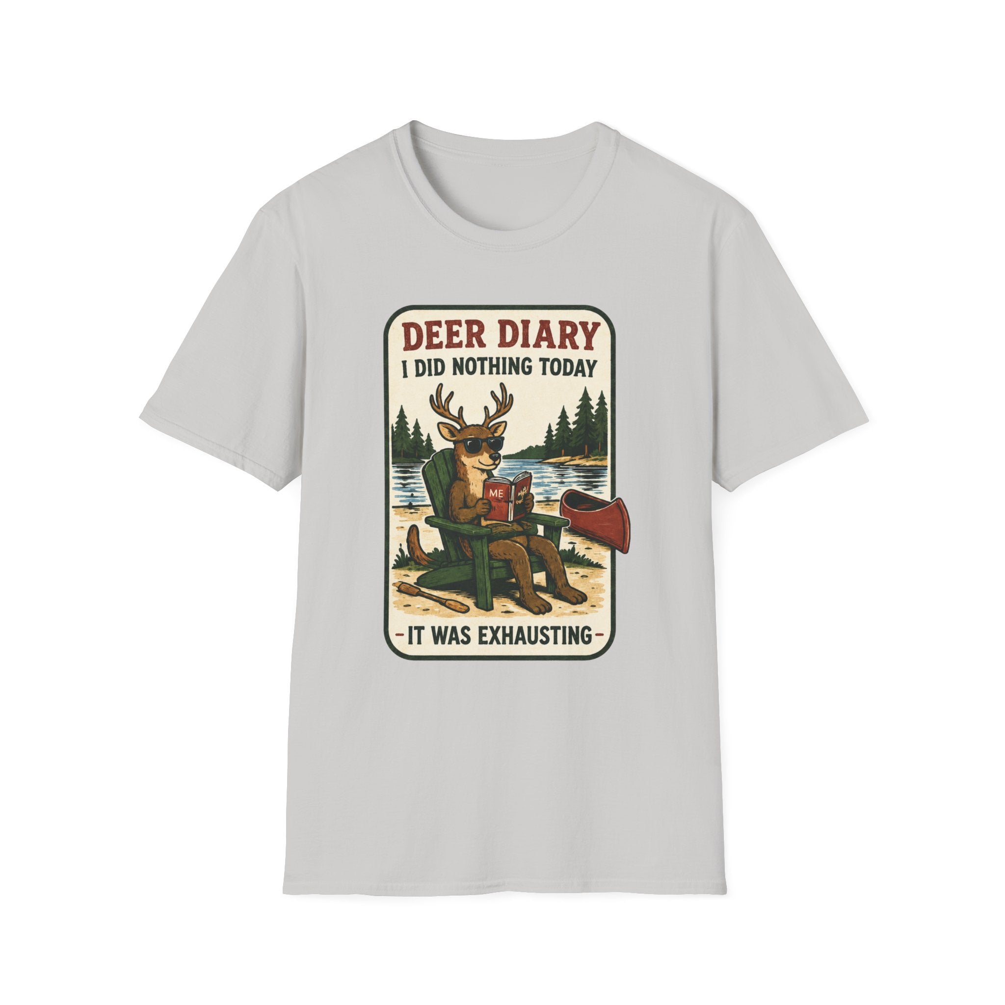 Deer Diary I Did Nothing Today Graphic Tee