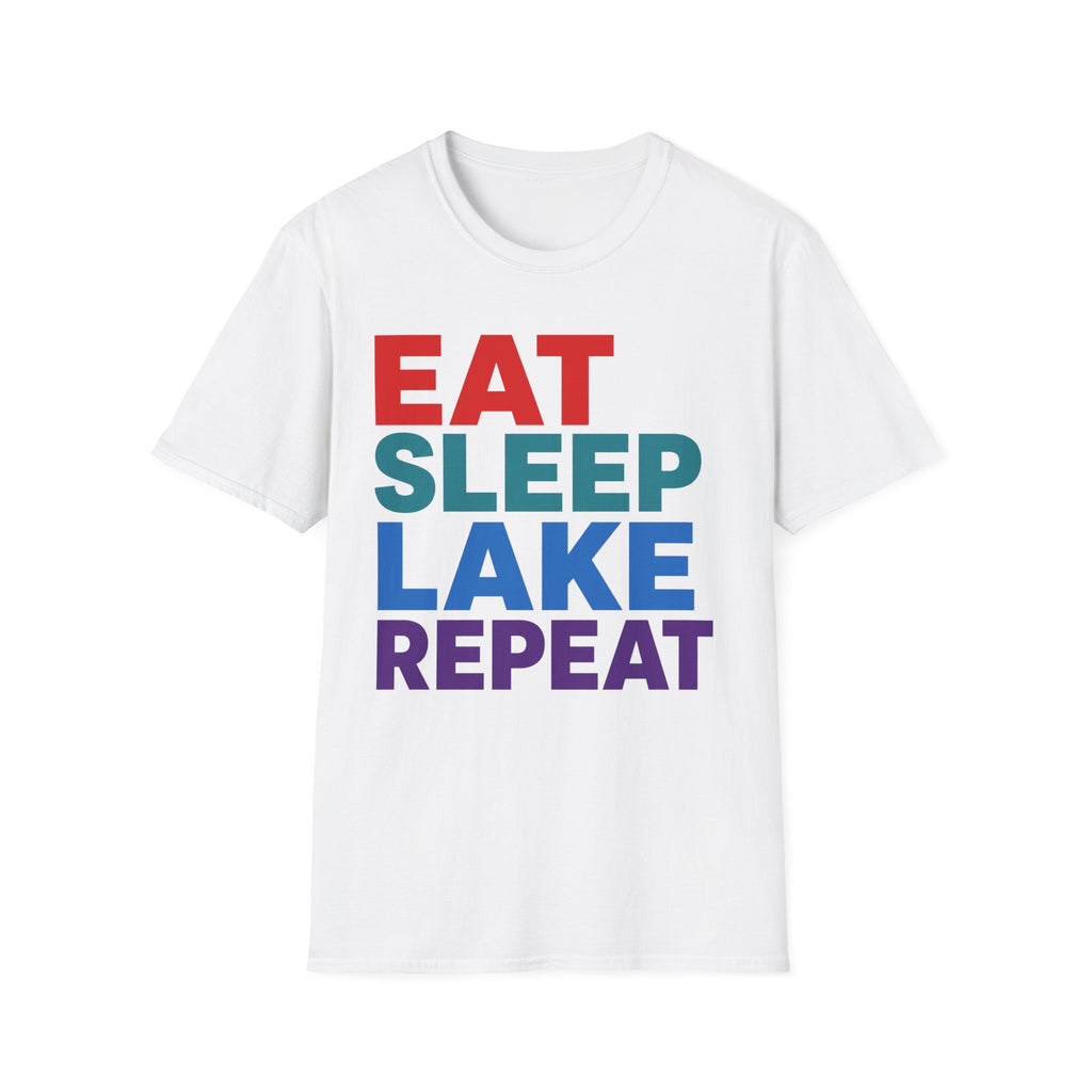 Eat Sleep Lake Repeat Graphic Tee