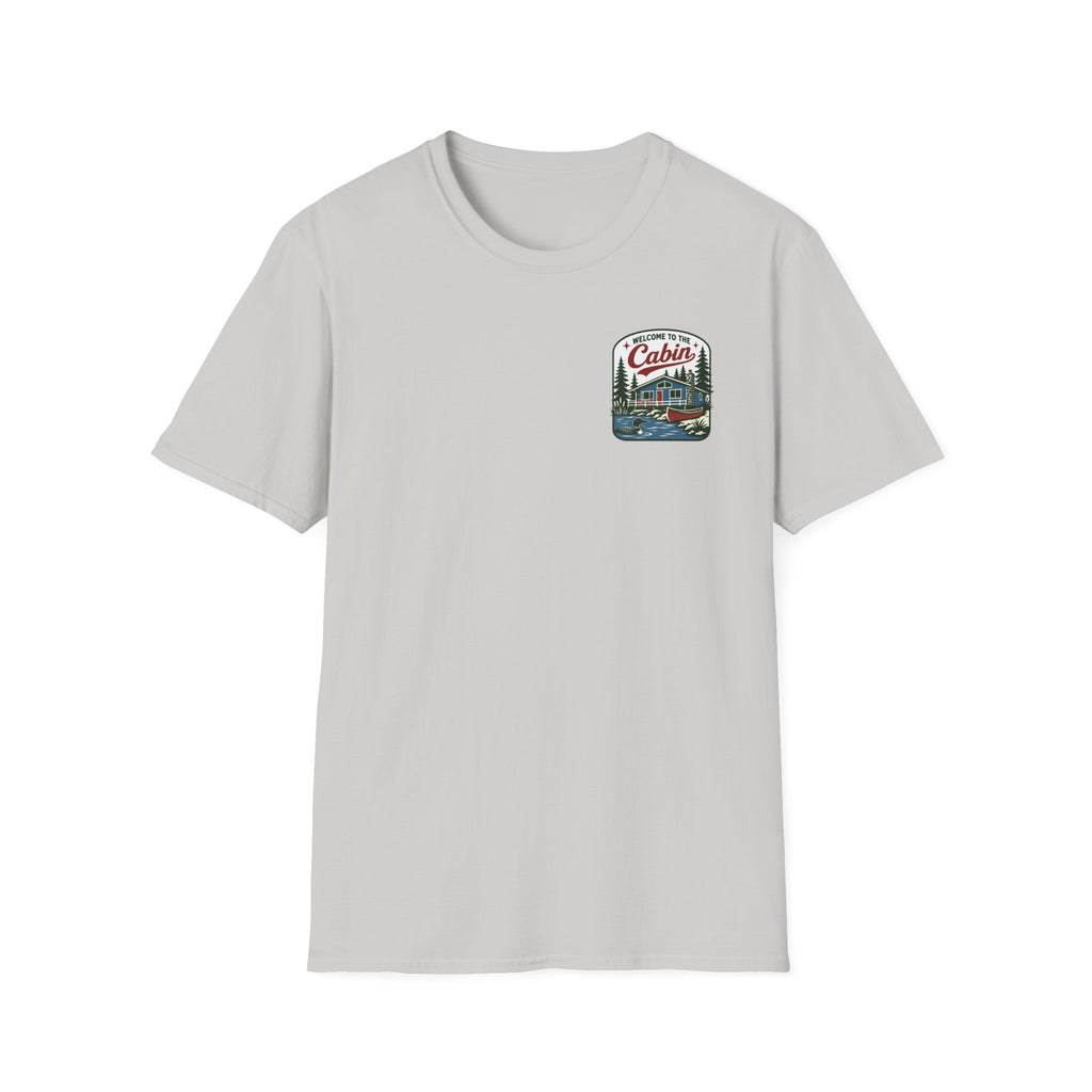 Welcome to the Cabin Lake House Graphic Badge Tee