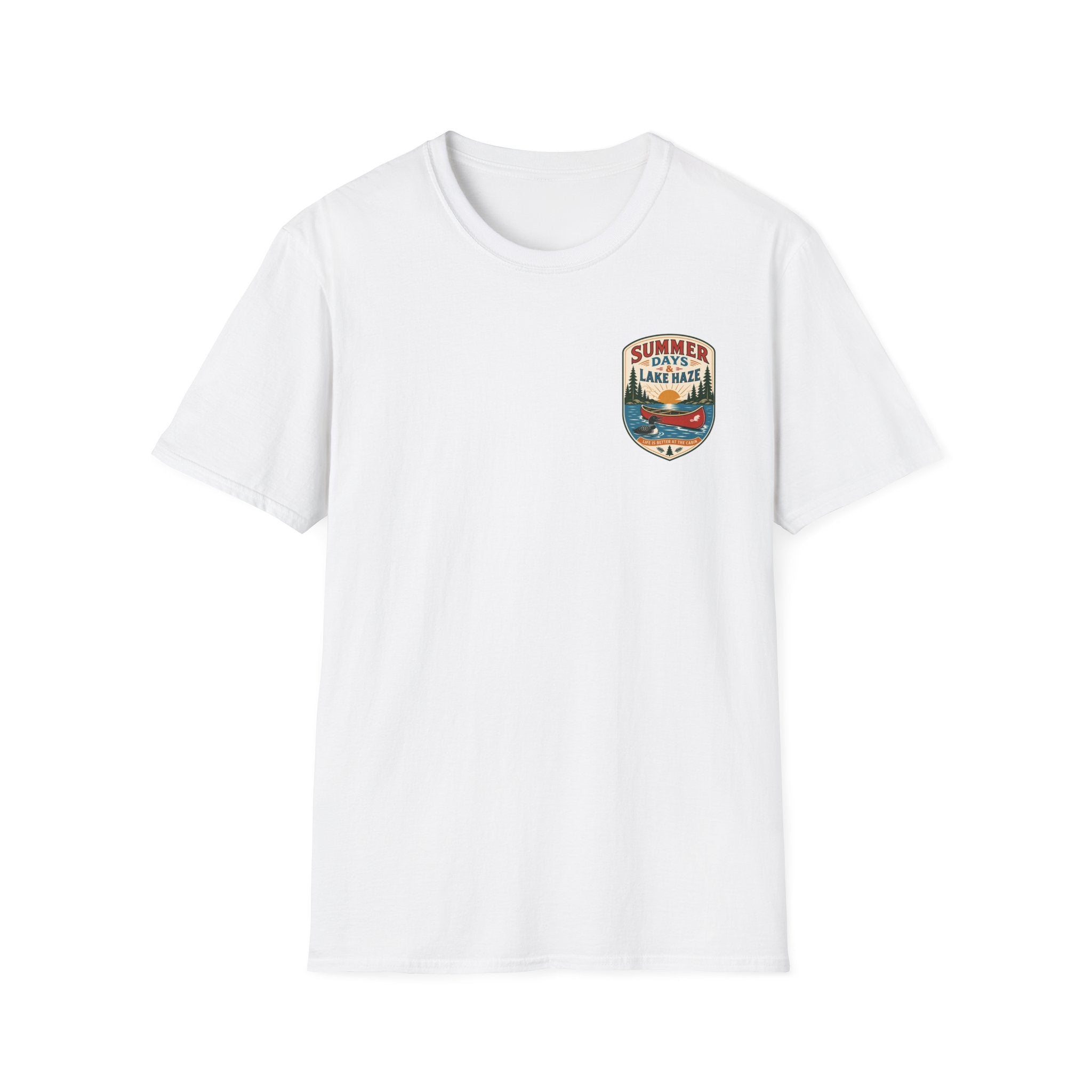 Summer Days & Lake Haze Graphic Badge Tee