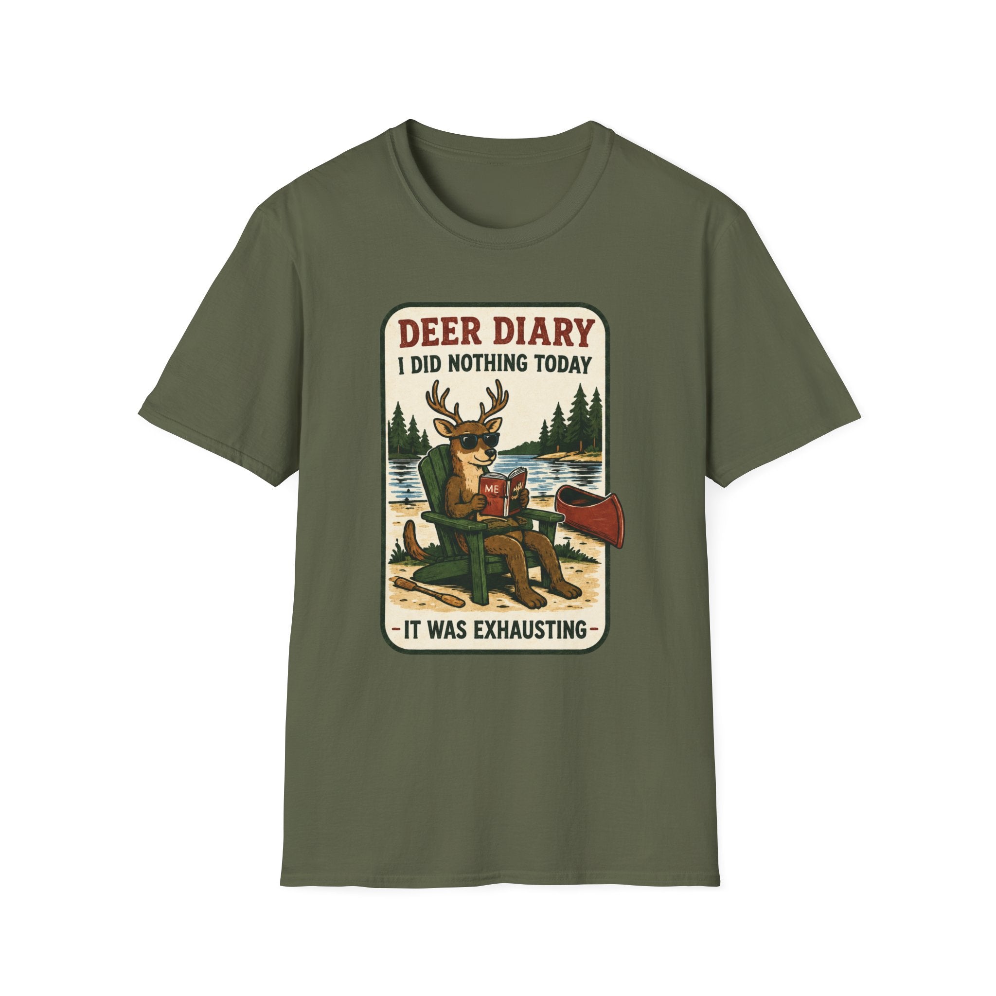 Deer Diary I Did Nothing Today Graphic Tee