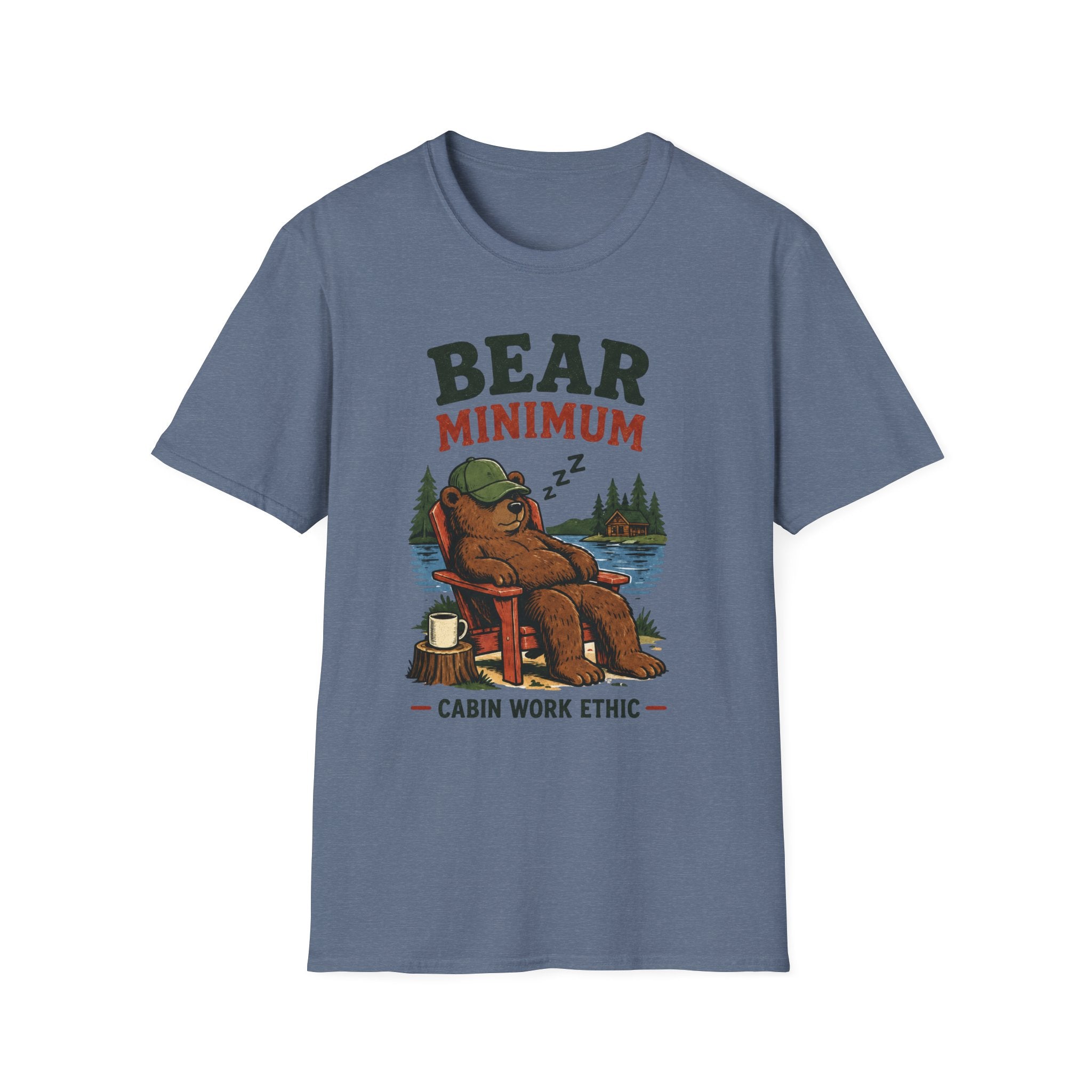 Bear Minimum Cabin Work Ethic Graphic Tee