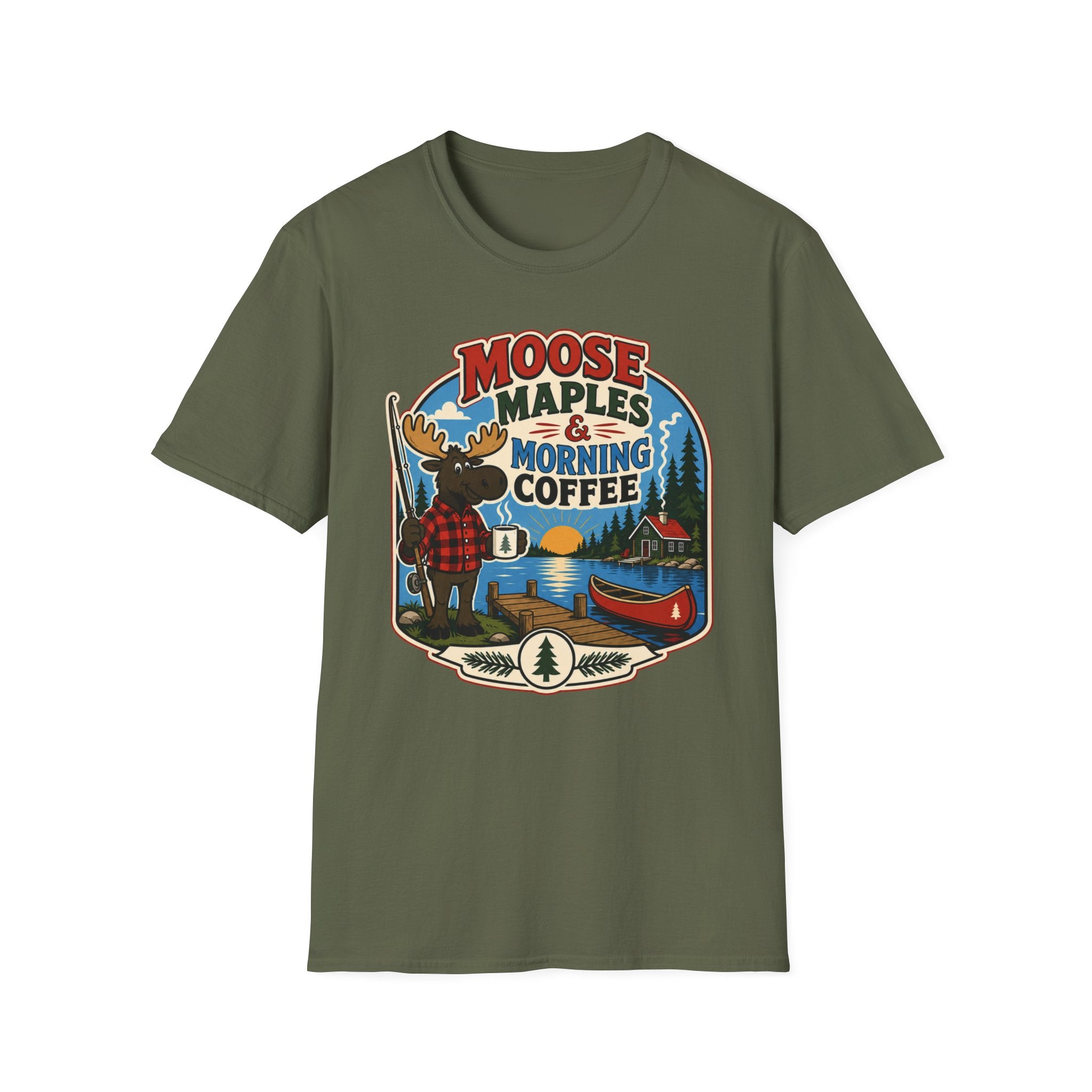 Moose, Maples & Morning Coffee Graphic Tee