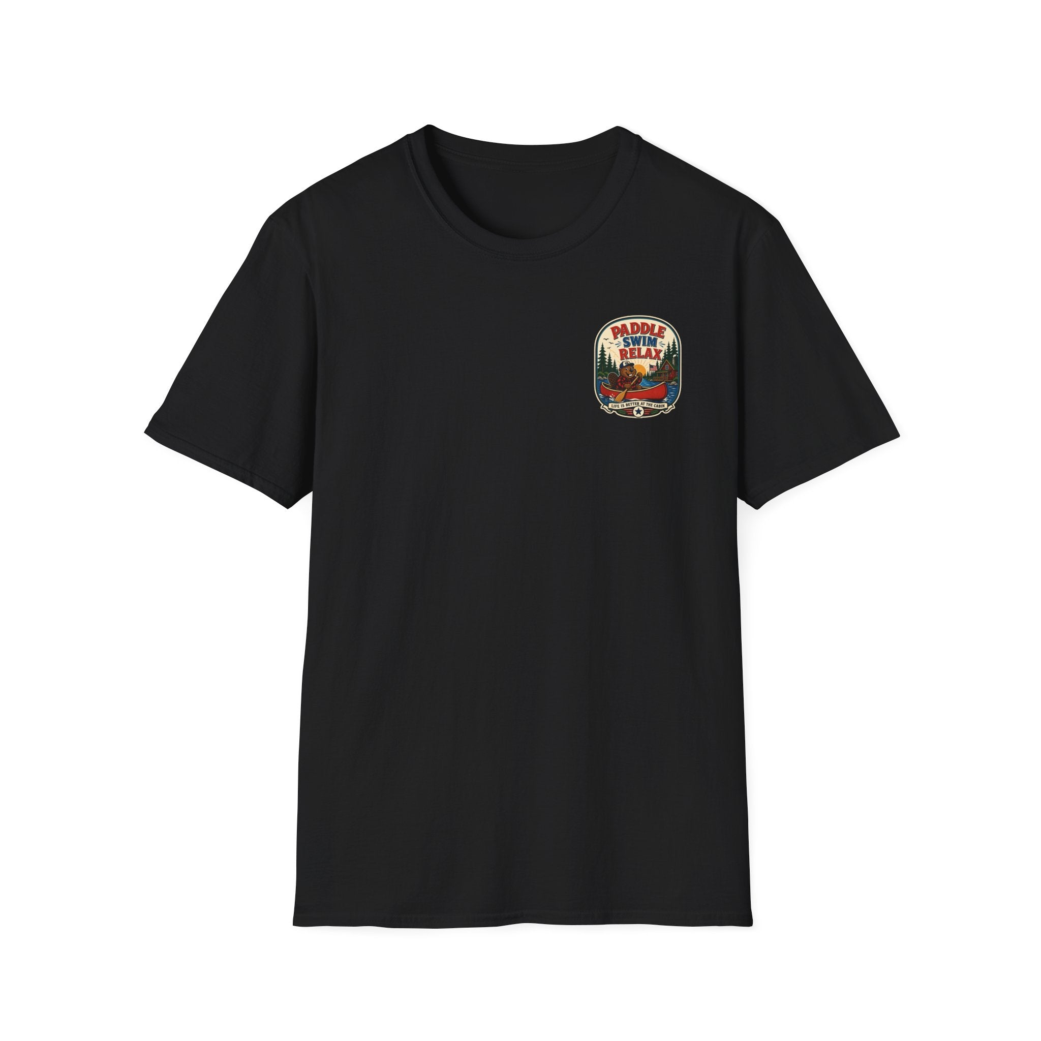 Paddle, Drift & Relax Graphic Badge Tee