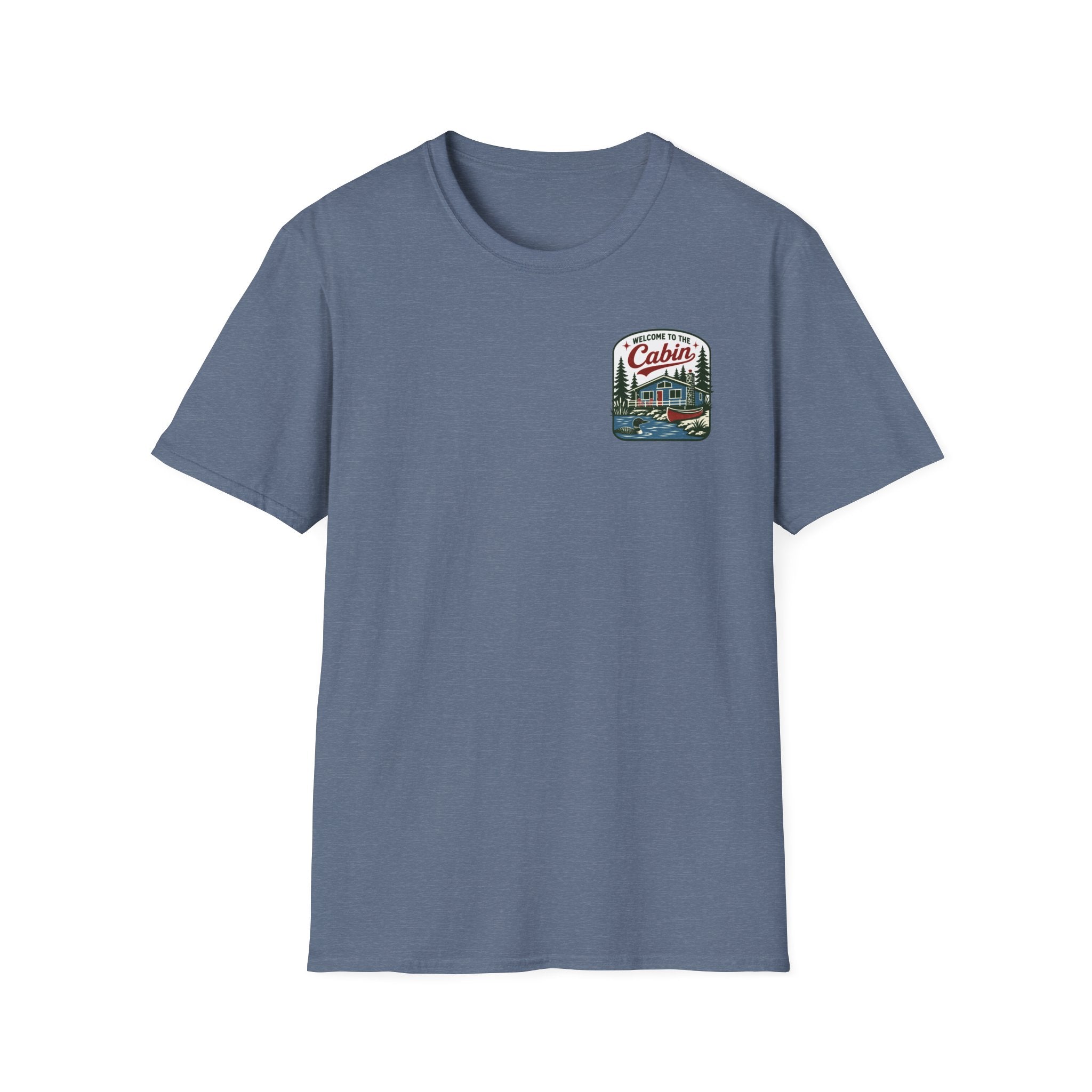 Welcome to the Cabin Lake House Graphic Badge Tee