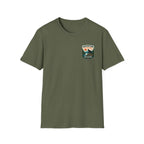 Adventure Is Calling Wild Places Are Waiting Graphic Badge Tee