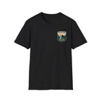 Adventure Is Calling Wild Places Are Waiting Graphic Badge Tee