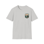 Adventure Is Calling Wild Places Are Waiting Graphic Badge Tee