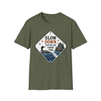 Slow Down You're On Cabin Time Graphic Tee
