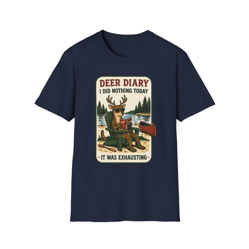 Deer Diary I Did Nothing Today Graphic Tee
