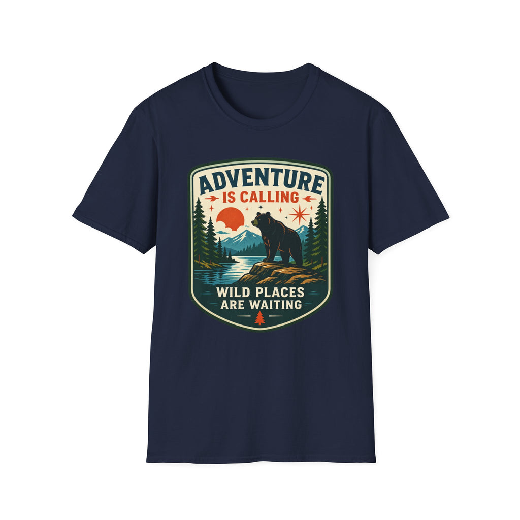 Adventure Is Calling Wild Places Are Waiting Graphic Tee