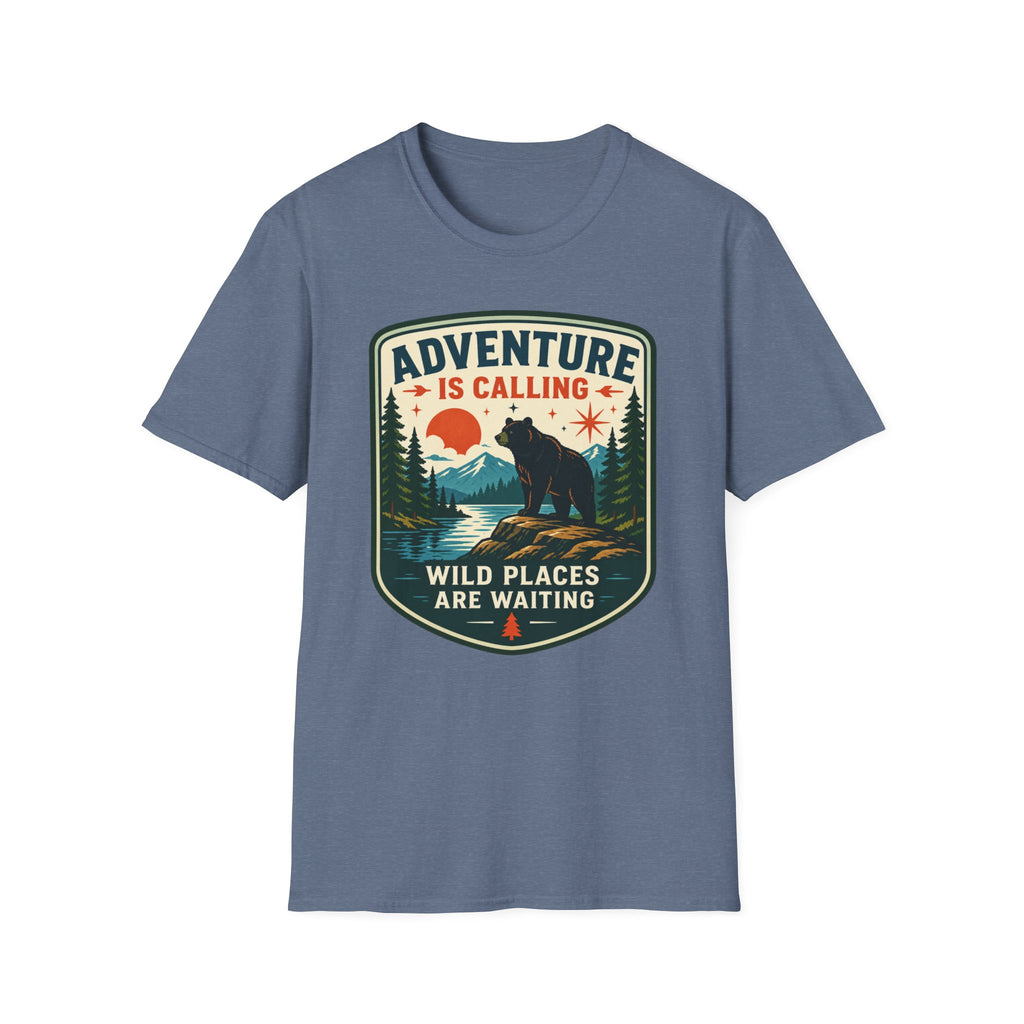 Adventure Is Calling Wild Places Are Waiting Graphic Tee