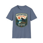 Adventure Is Calling Wild Places Are Waiting Graphic Tee