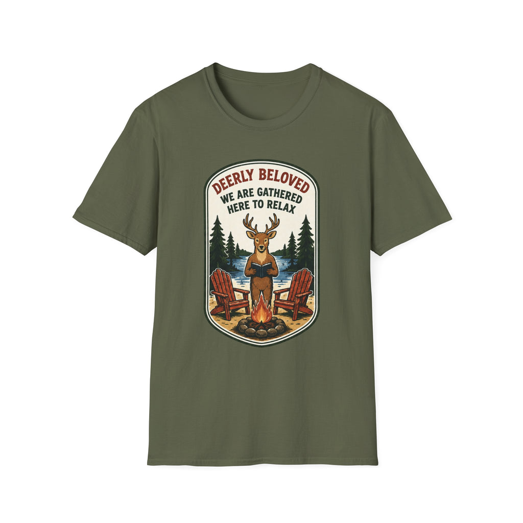 Deerly Beloved We Are Gathered Here to Relax Graphic Tee