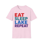 Eat Sleep Lake Repeat Graphic Tee