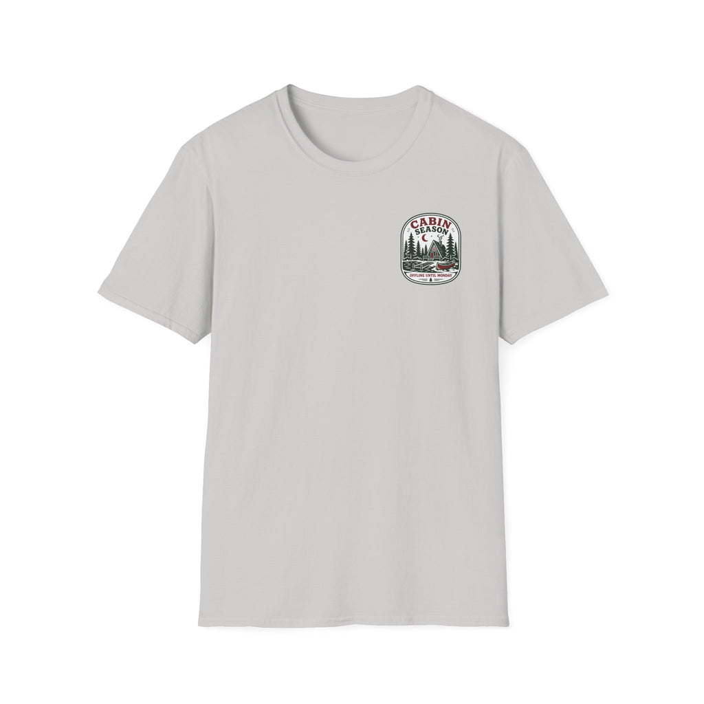 Cabin Season: Offline Until Monday Graphic Badge Tee