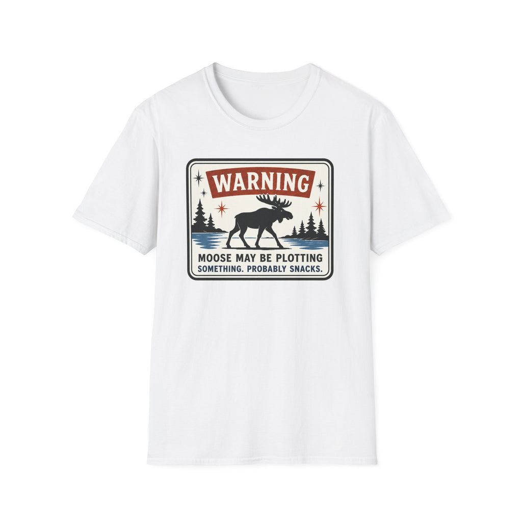 Warning Moose May Be Plotting Something Graphic Tee