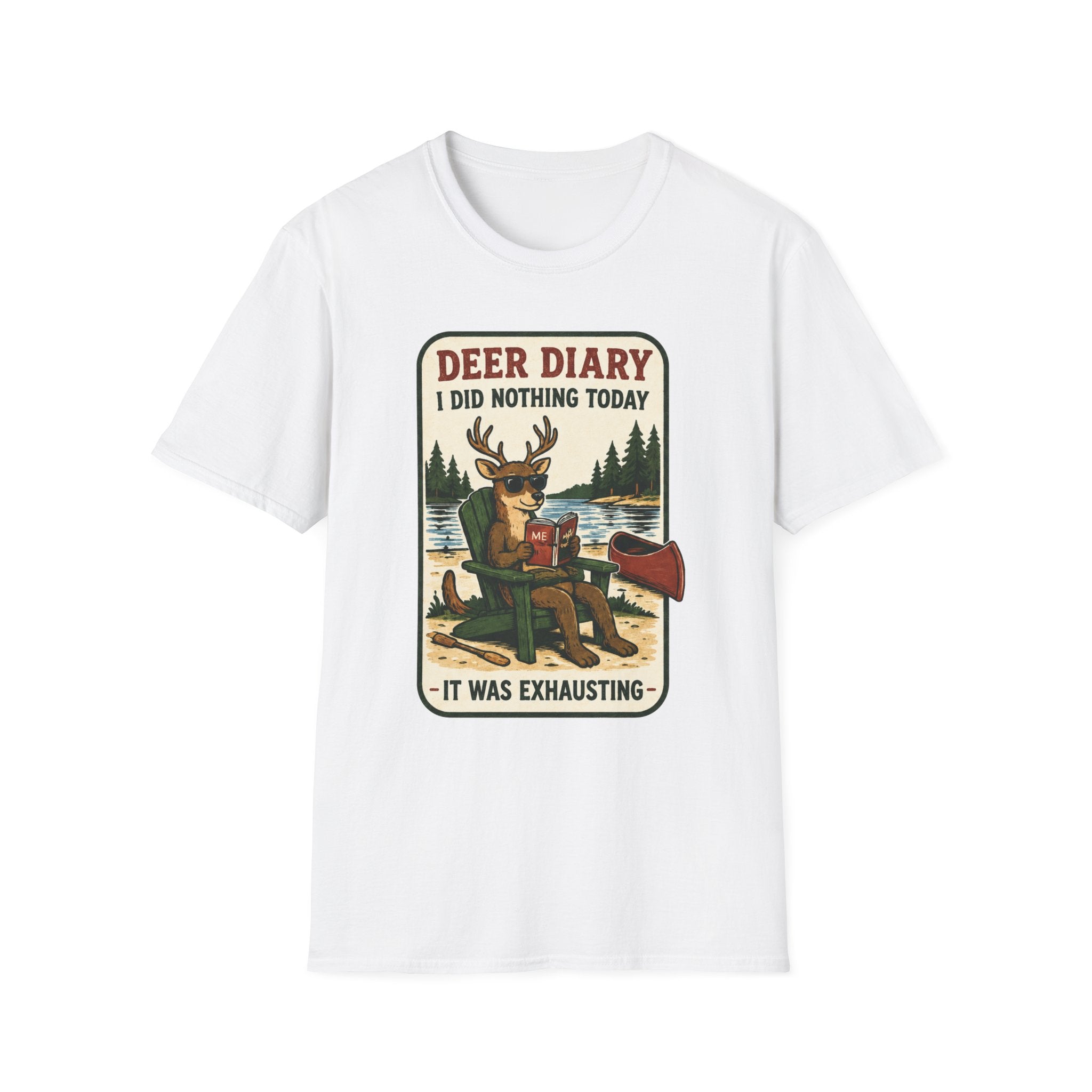 Deer Diary I Did Nothing Today Graphic Tee