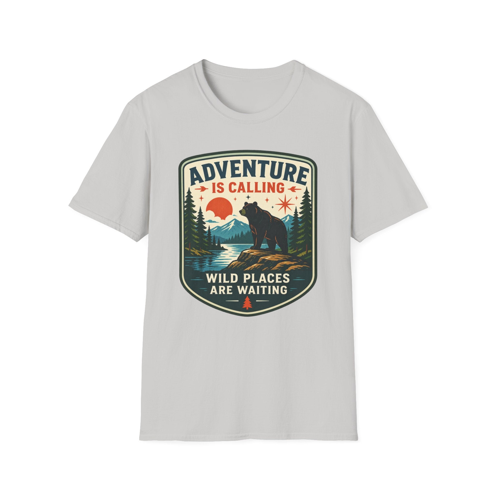 Adventure Is Calling Wild Places Are Waiting Graphic Tee
