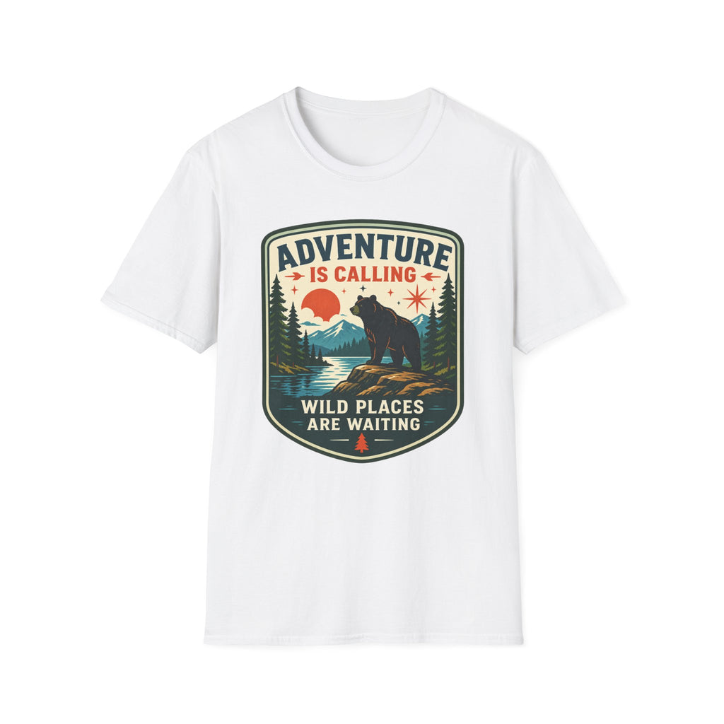 Adventure Is Calling Wild Places Are Waiting Graphic Tee