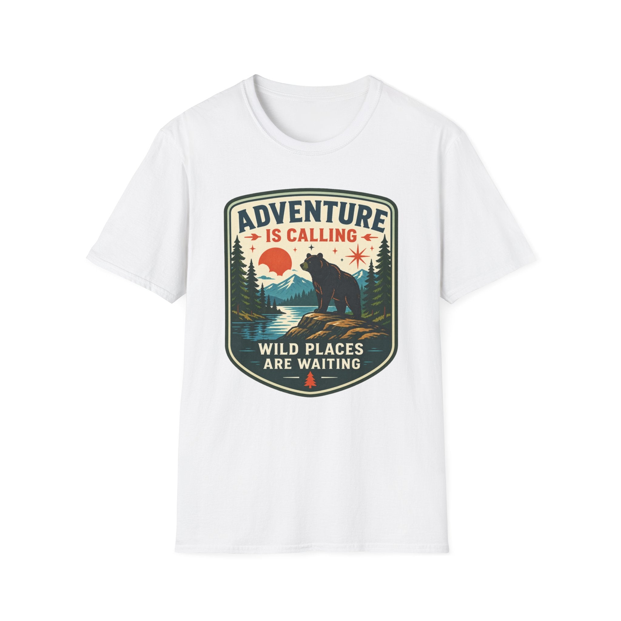 Adventure Is Calling Wild Places Are Waiting Graphic Tee