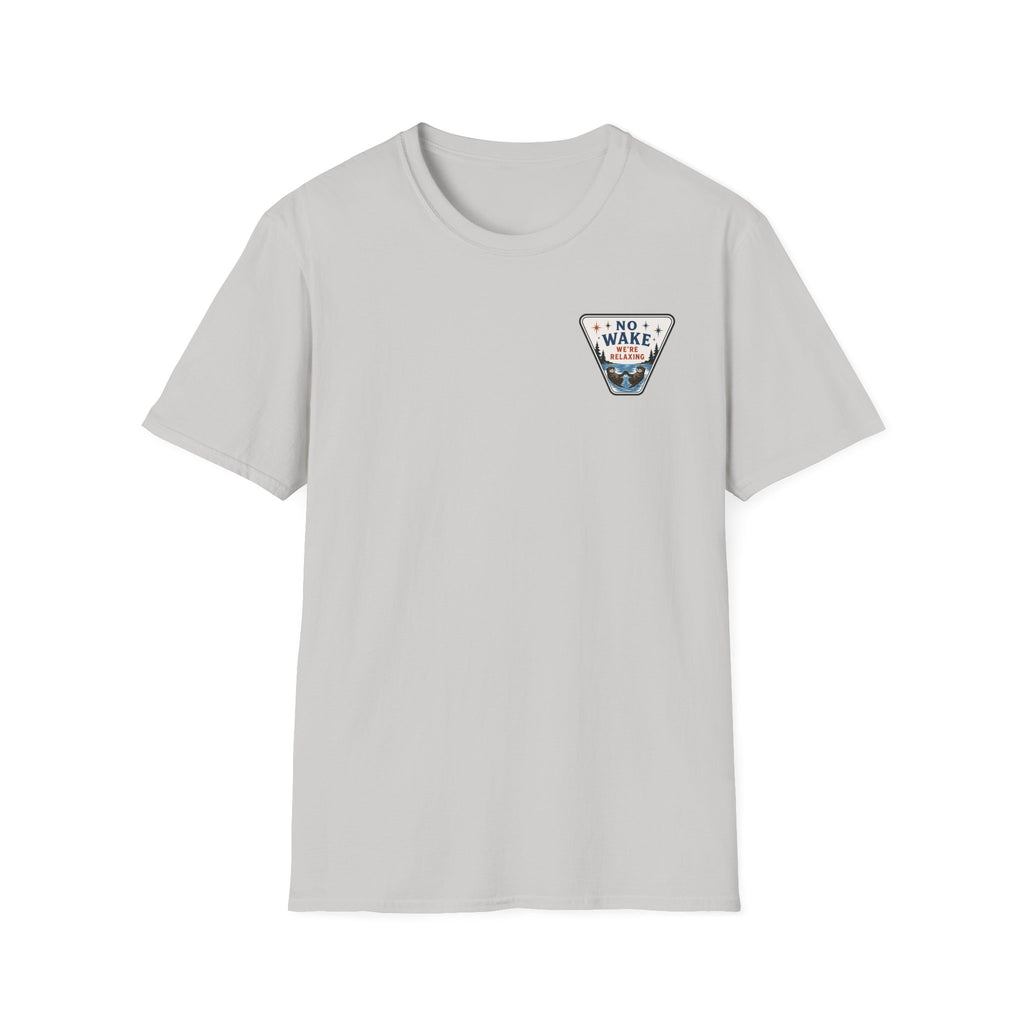 No Wake We're Relaxing Graphic Badge Tee