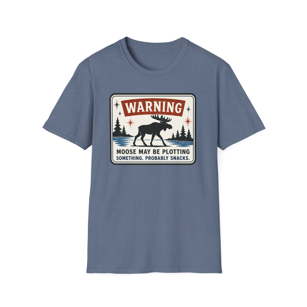 Warning Moose May Be Plotting Something Graphic Tee