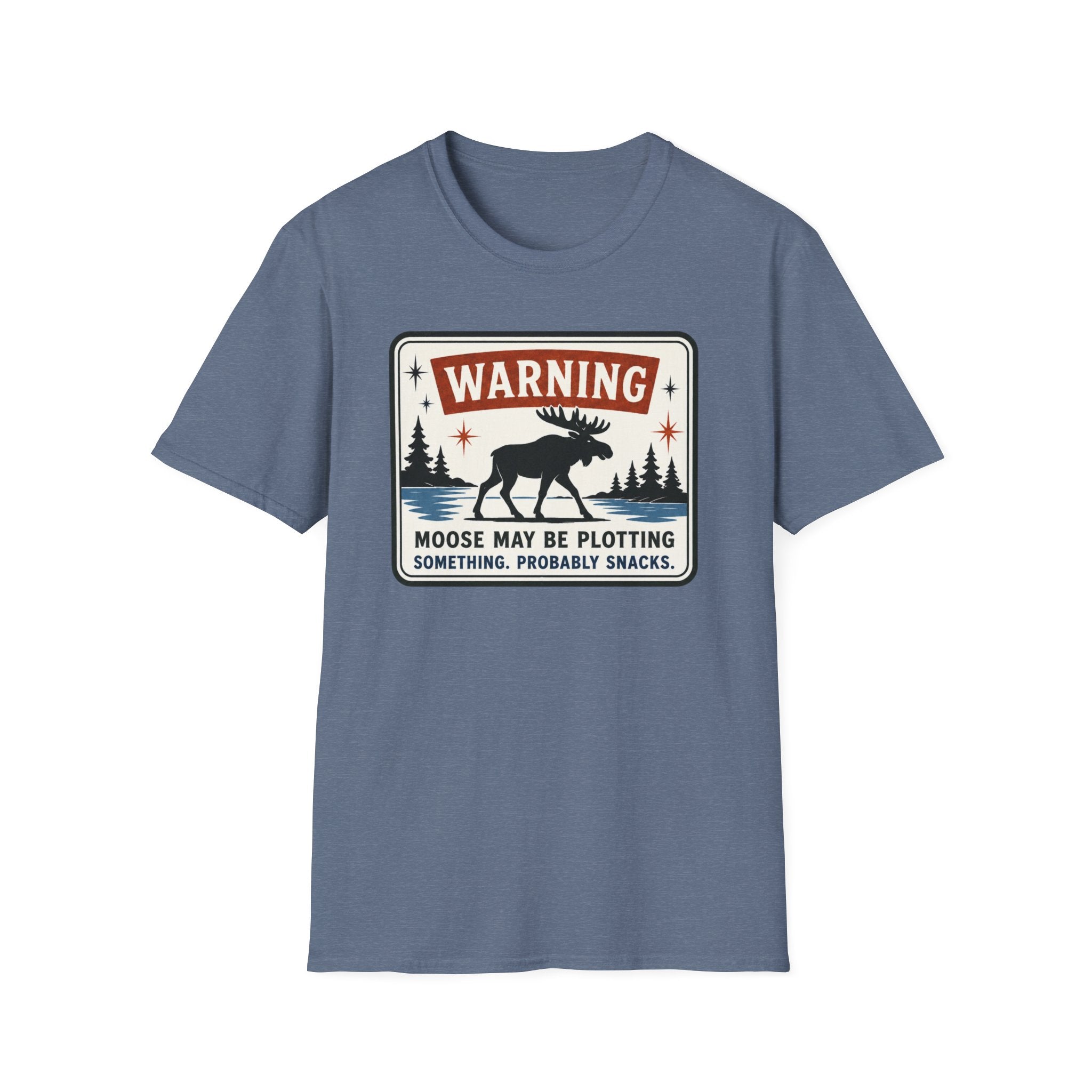 Warning Moose May Be Plotting Something Graphic Tee