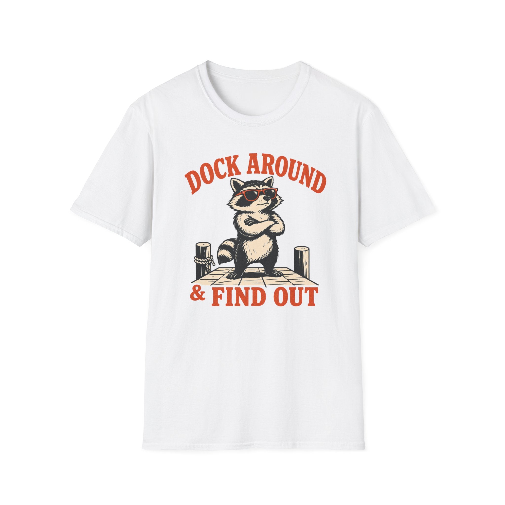 Dock Around & Find Out Raccoon Graphic Tee