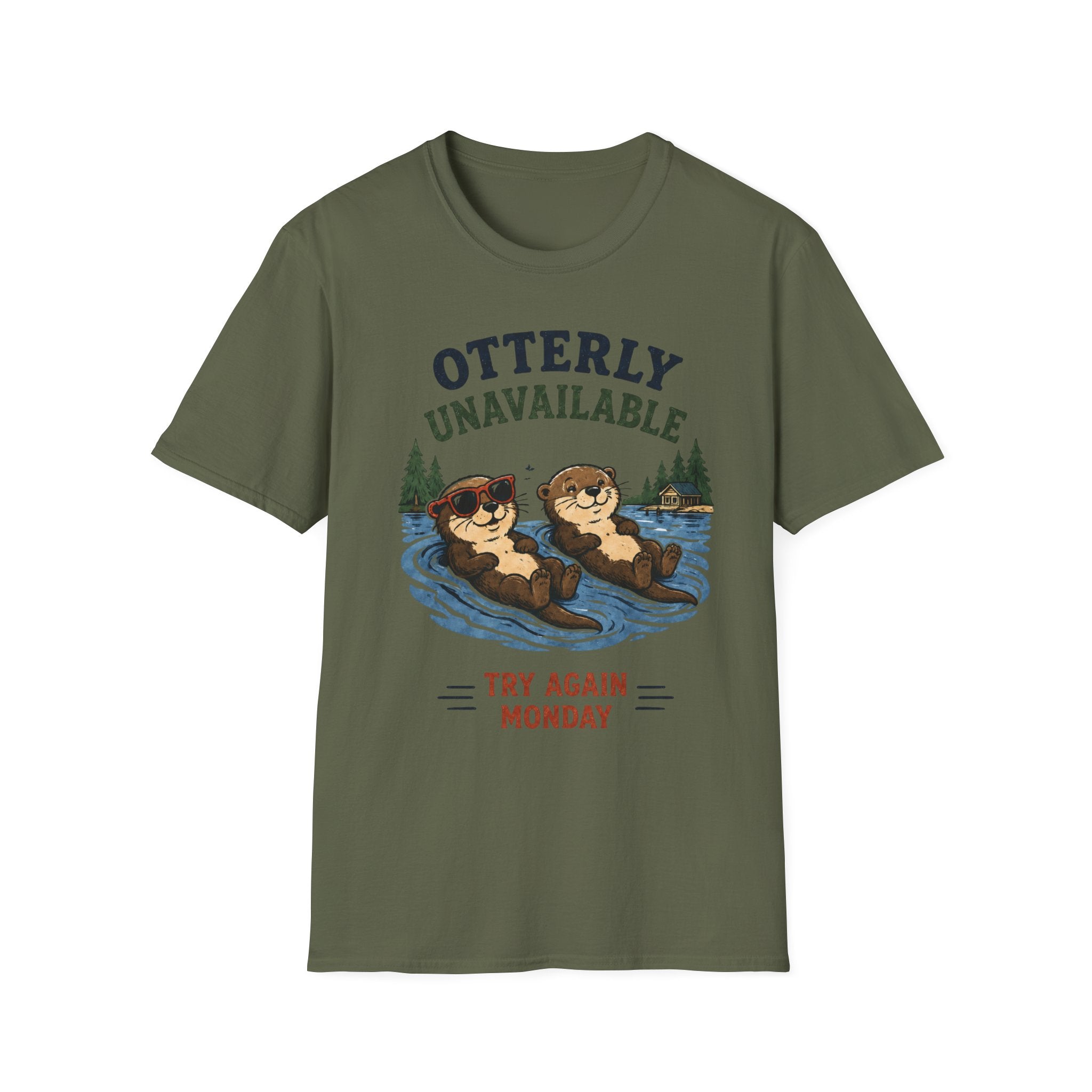 Otterly Unavailable Try Again Monday Graphic Tee