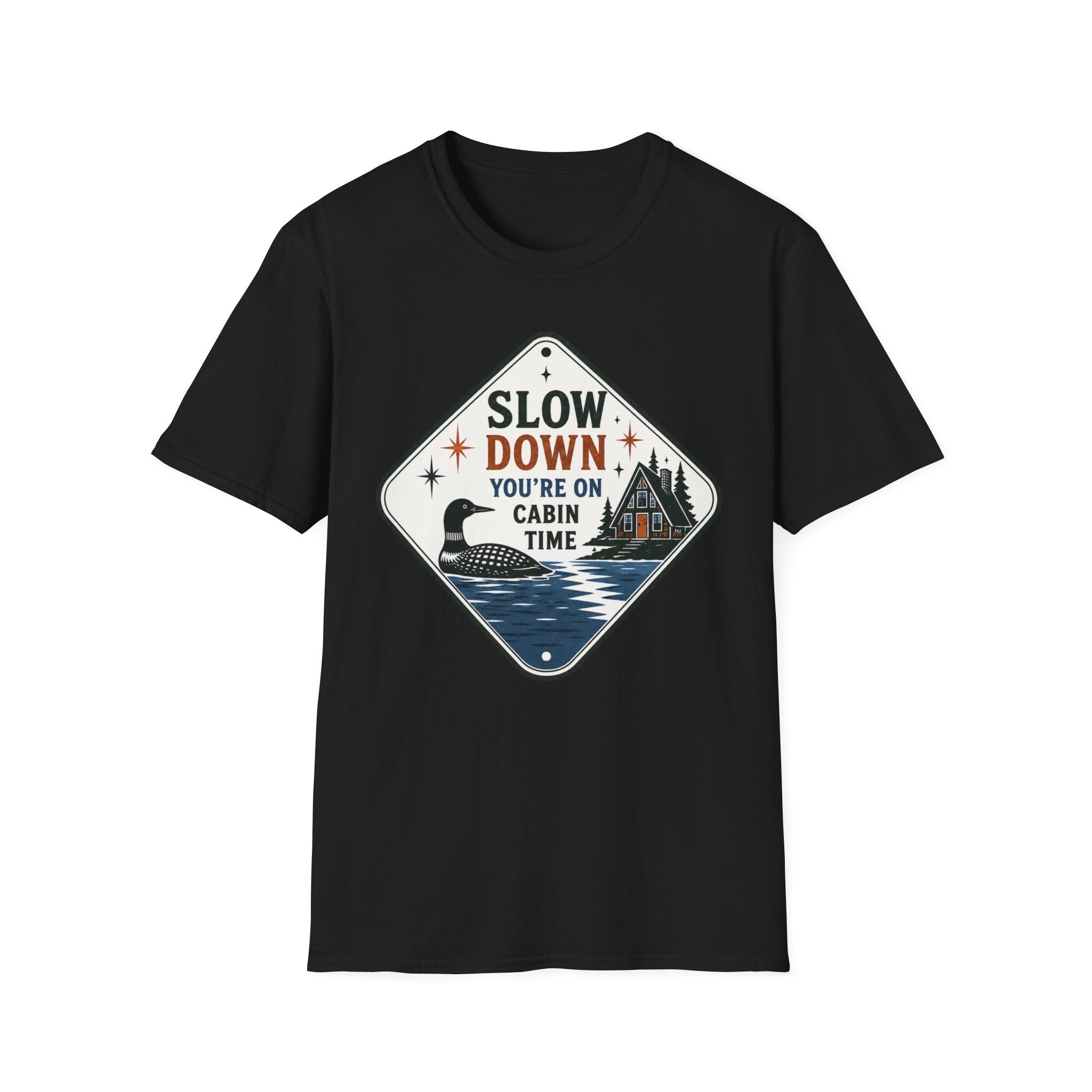 Slow Down You're On Cabin Time Graphic Tee