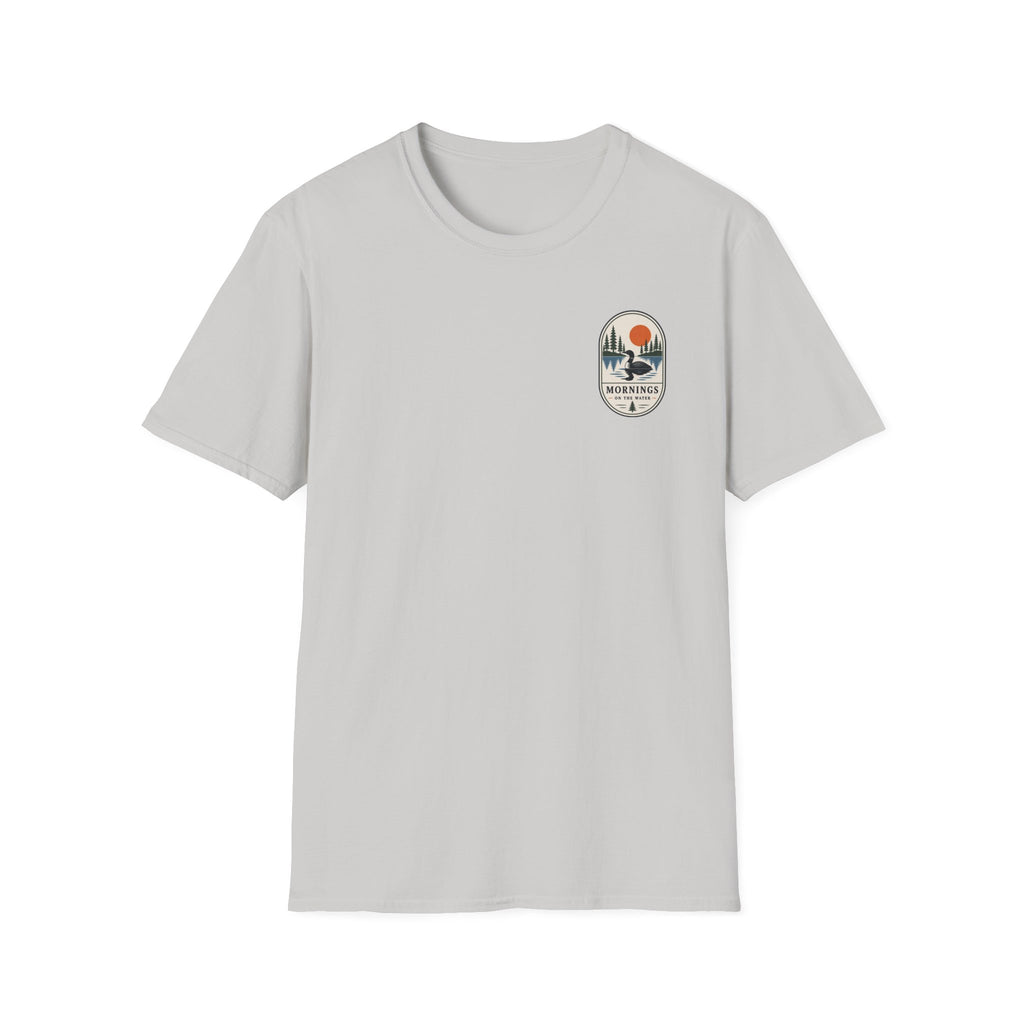Mornings By The Lake Graphic Badge Tee
