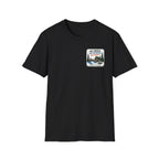 No Shoes, No Schedule, No Problems Graphic Badge Tee
