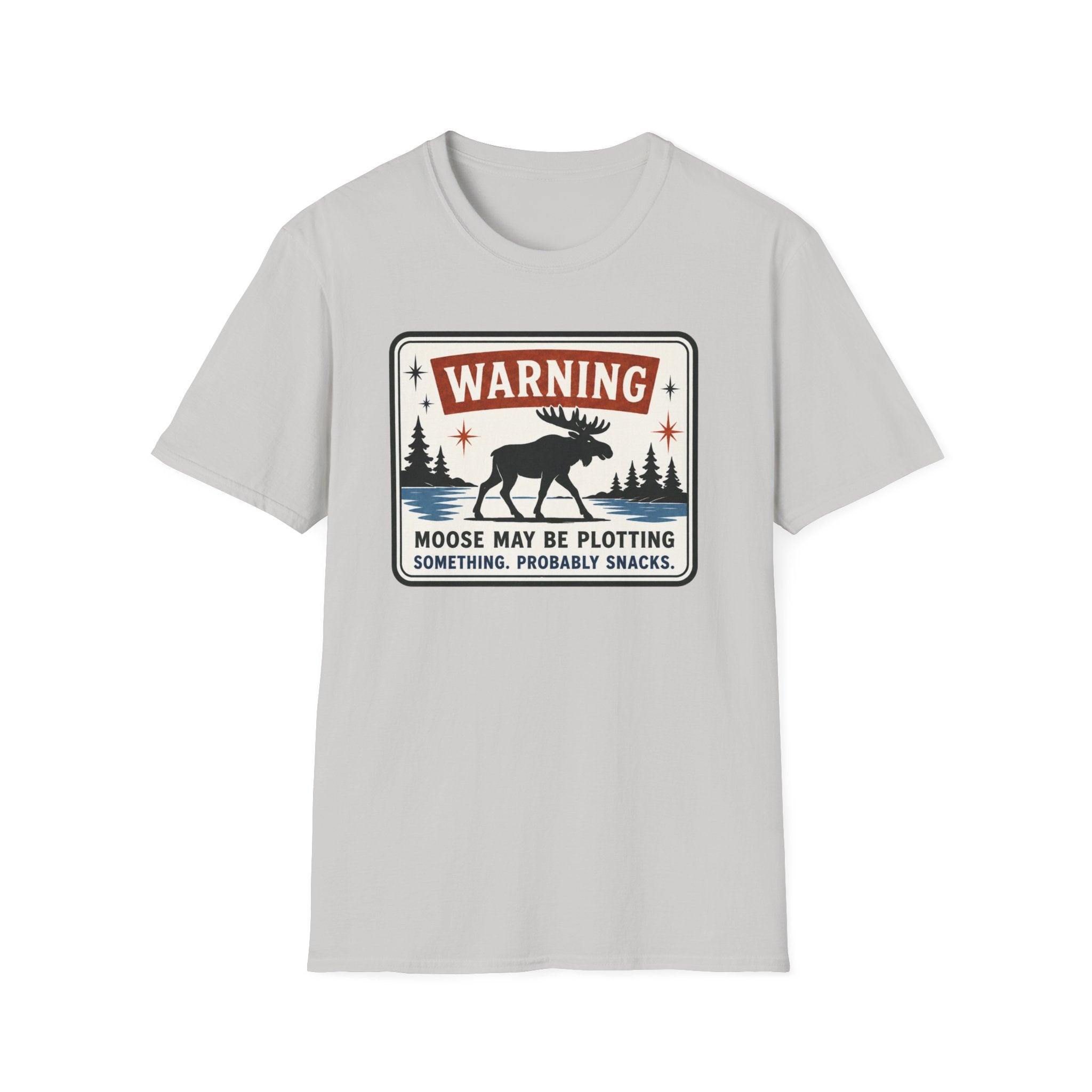 Warning Moose May Be Plotting Something Graphic Tee