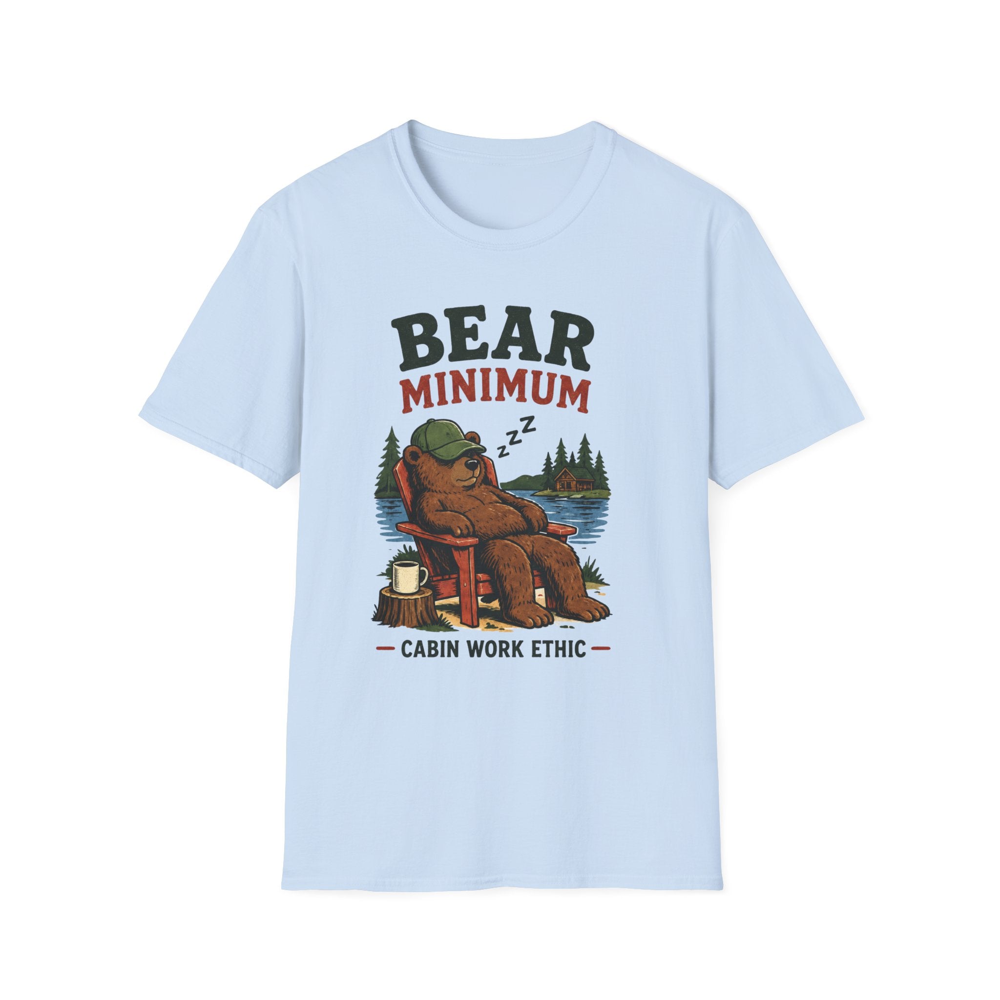 Bear Minimum Cabin Work Ethic Graphic Tee