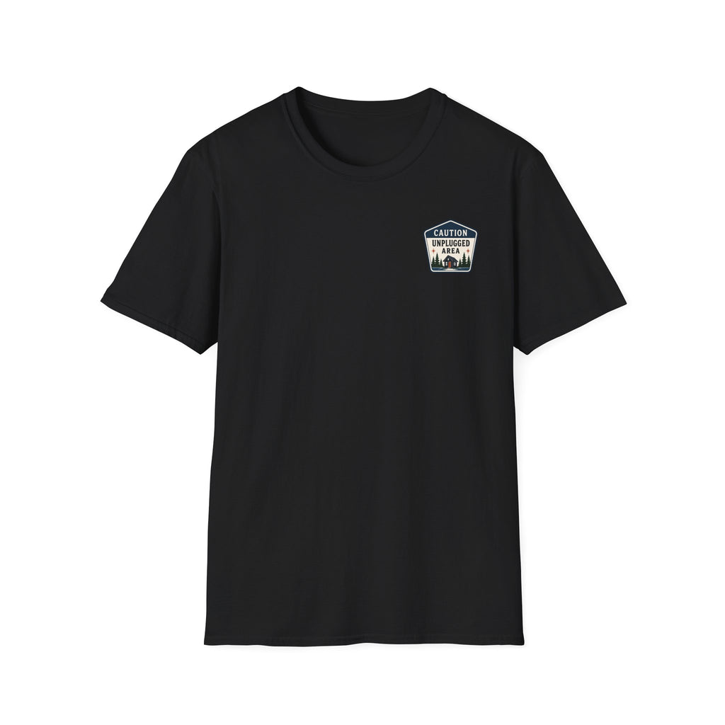 Caution Unplugged Area Graphic Tee