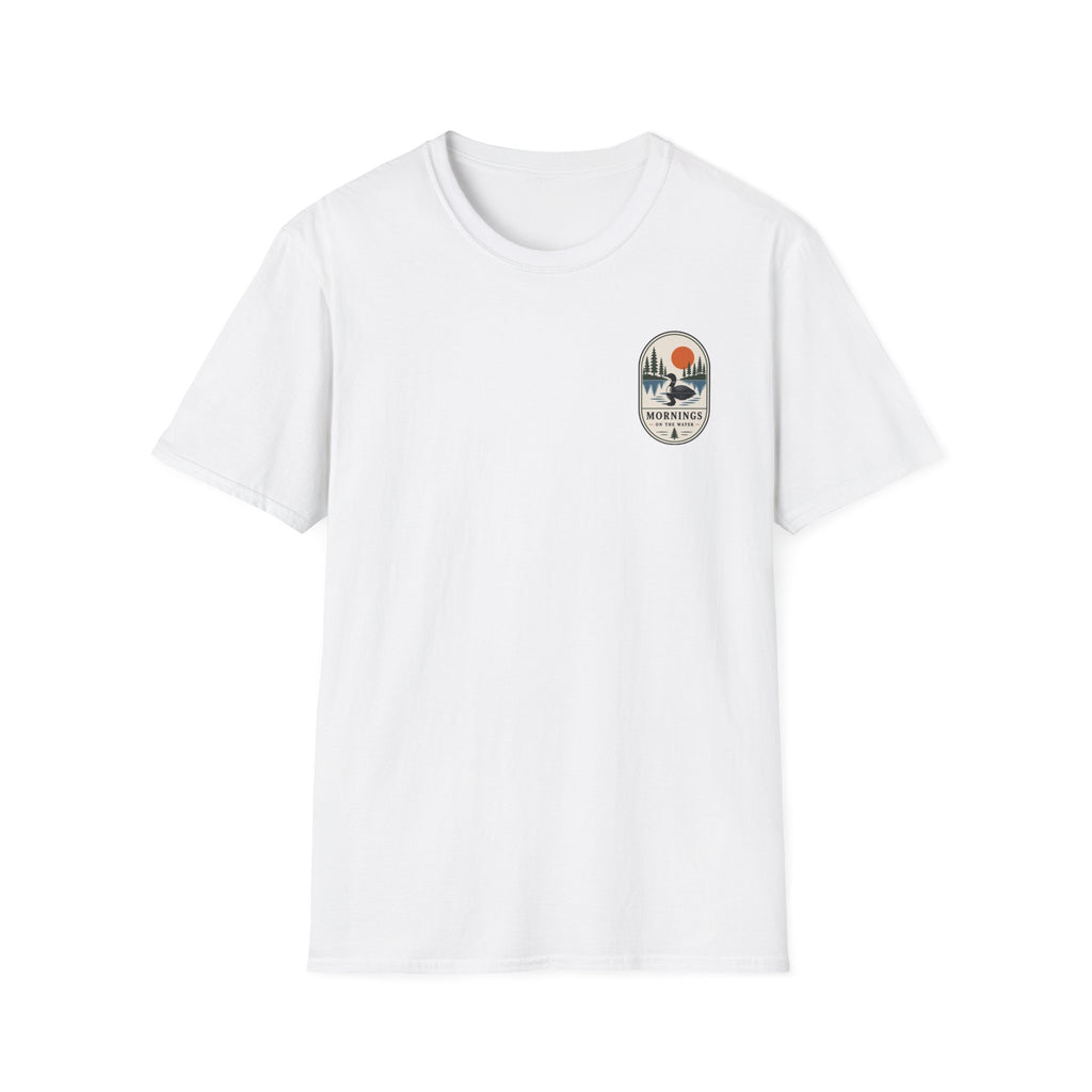 Mornings By The Lake Graphic Badge Tee