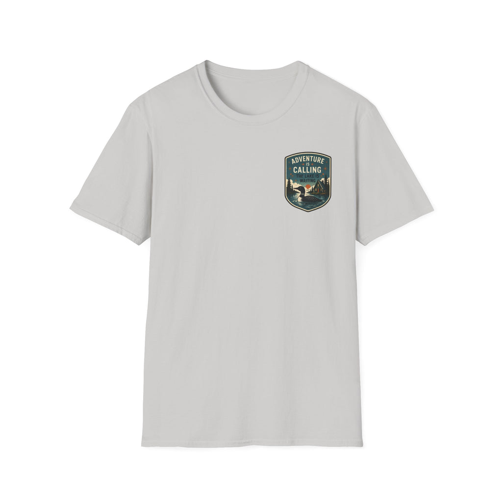 Adventure Calling The Lake Is Waiting Graphic Badge Tee