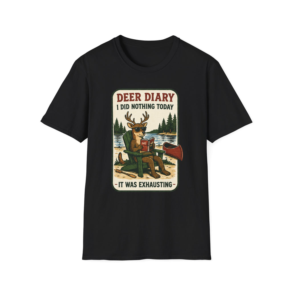 Deer Diary I Did Nothing Today Graphic Tee