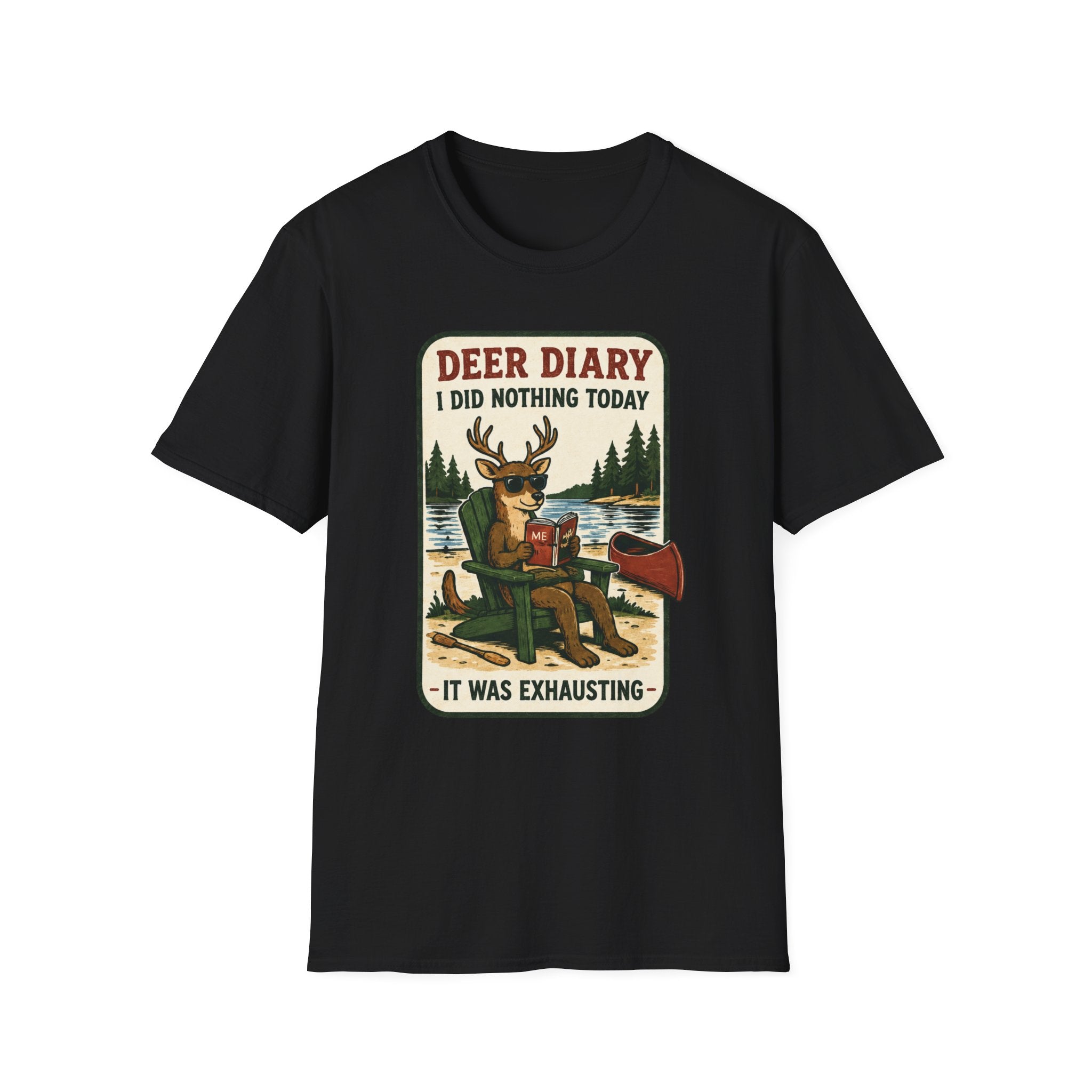 Deer Diary I Did Nothing Today Graphic Tee